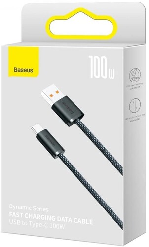 Купить Кабель круглый Baseus USB Type-C - USB 2.0 Type-A серый 1 м  5627508. Характеристики, отзывы и цены в Донецке