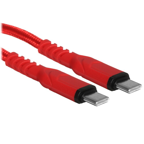 Купить Кабель круглый Hoco USB Type-C - USB Type-C красный 1 м  9238201. Характеристики, отзывы и цены в Донецке
