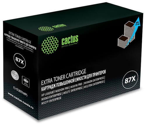 Купить Картридж лазерный Cactus CS-CF287X-MPS черный, с чипом  8159122. Характеристики, отзывы и цены в Донецке