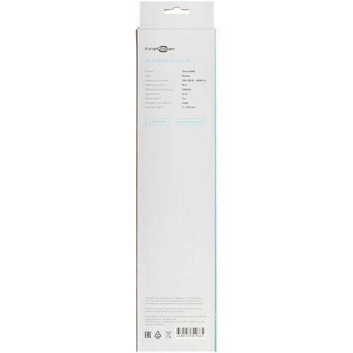Купить Сетевой фильтр FinePower Oriol 430W белый  5434345. Характеристики, отзывы и цены в Донецке