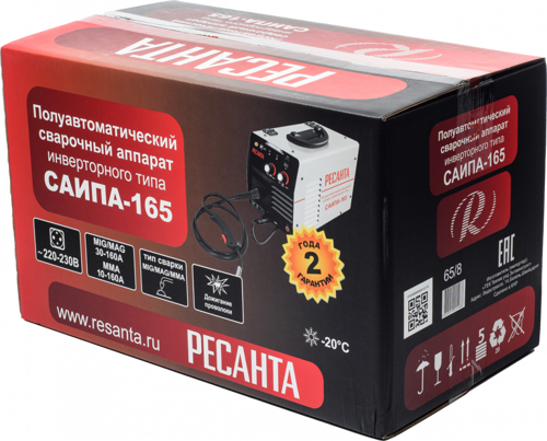 Купить Сварочный аппарат Ресанта САИПА-165  1173169. Характеристики, отзывы и цены в Донецке