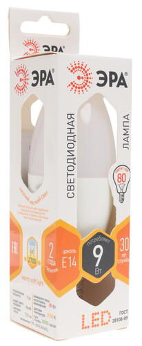 Купить Лампа светодиодная ЭРА LED smd B35-9w-827-E14  1184458. Характеристики, отзывы и цены в Донецке