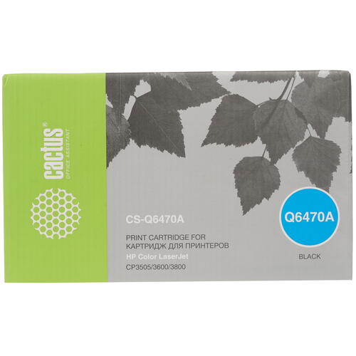 Купить Картридж лазерный Cactus CS-Q6470A черный, с чипом  7937091. Характеристики, отзывы и цены в Донецке