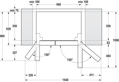 Купить Холодильник Side by Side   Gorenje NRS918EMB черный  5462655. Характеристики, отзывы и цены в Донецке