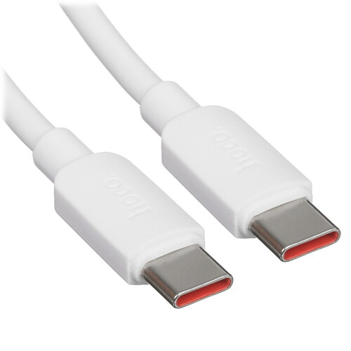 Купить Кабель круглый Hoco USB Type-C - USB Type-C белый 1 м  5474986. Характеристики, отзывы и цены в Донецке
