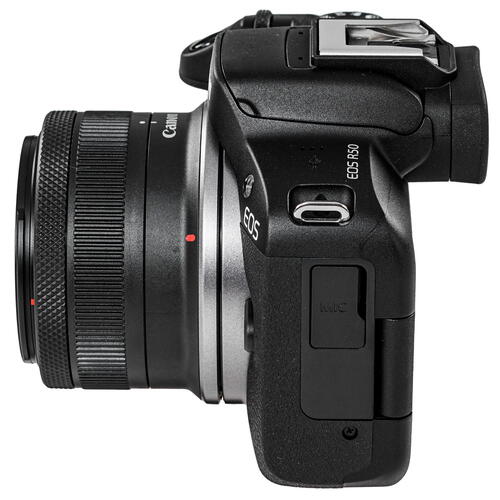 Купить Беззеркальный фотоаппарат Canon EOS R50 Kit 18-45 RF черный  5414492. Характеристики, отзывы и цены в Донецке