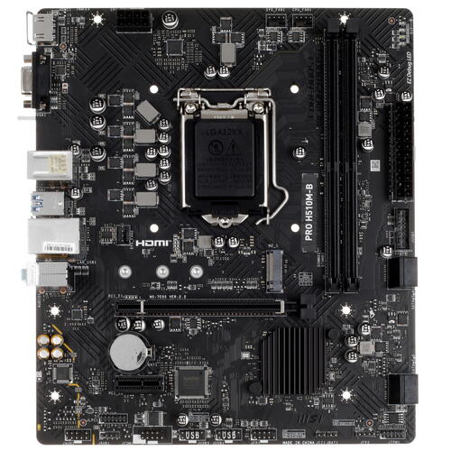 Купить Материнская плата MSI PRO H510M-B  5092455. Характеристики, отзывы и цены в Донецке