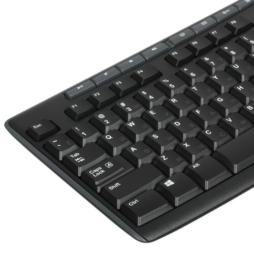 Купить Клавиатура+мышь беспроводная   Logitech MK270 черный  5464670. Характеристики, отзывы и цены в Донецке