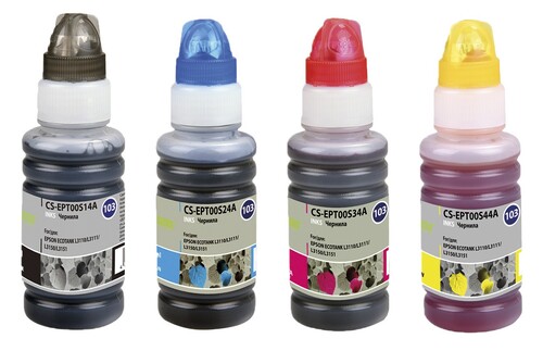 Купить Чернила водорастворимые Cactus CS-EPT00S14-44A голубой, желтый, матовый черный, пурпурный  4794972. Характеристики, отзывы и цены в Донецке