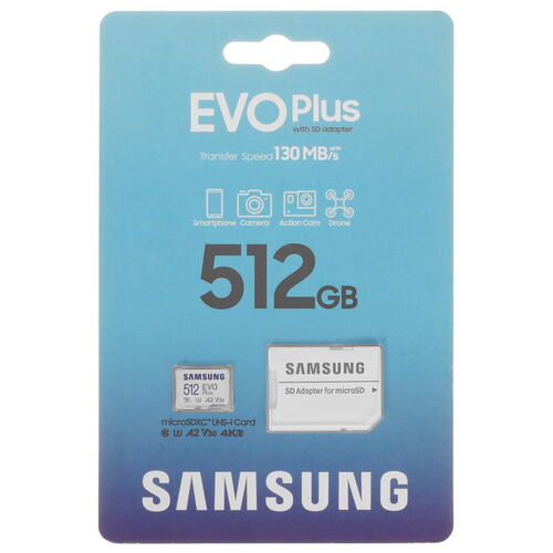 Купить Карта памяти Samsung EVO Plus microSDXC 512 ГБ [MB-MC512KA/APC]  5095358. Характеристики, отзывы и цены в Донецке