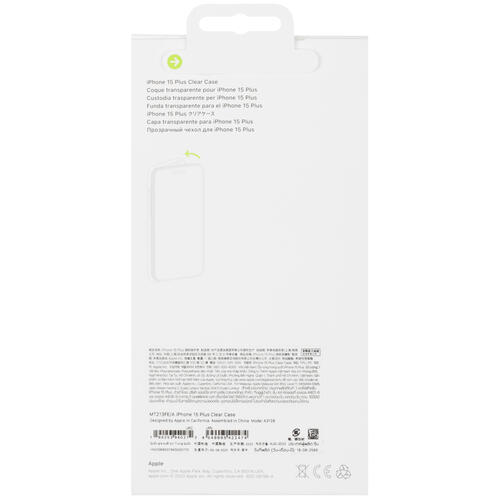 Купить Накладка  Apple Clear Case with MagSafe для Apple iPhone 15 Plus прозрачный  5432383. Характеристики, отзывы и цены в Донецке
