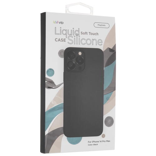 Купить Накладка  VLP Liquid Silicone Case для Apple iPhone 14 Pro Max черный  5069631. Характеристики, отзывы и цены в Донецке