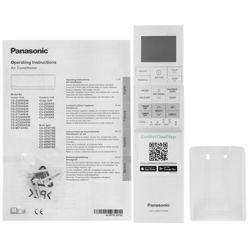 Купить Кондиционер настенный сплит-система Panasonic CS-XZ35XKEW/CU-Z35XKE серебристый  9986640. Характеристики, отзывы и цены в Донецке