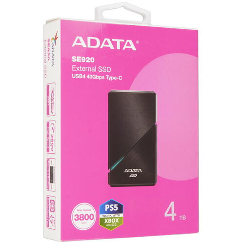 Купить 4000 ГБ Внешний SSD A-Data SE920  5458474. Характеристики, отзывы и цены в Донецке