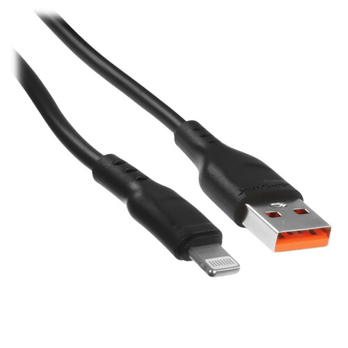 Купить Кабель круглый GoPower Lightning 8-pin - USB 2.0 Type-A черный 2 м  5479658. Характеристики, отзывы и цены в Донецке