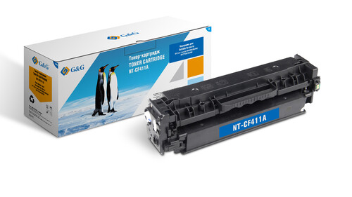 Купить Картридж лазерный G&G NT-CF411A голубой  5303842. Характеристики, отзывы и цены в Донецке