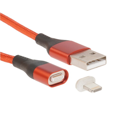 Купить Кабель круглый JETACCESS Lightning 8-pin - USB 2.0 Type-A красный 1 м  5617833. Характеристики, отзывы и цены в Донецке