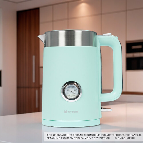 Купить Электрочайник Kitfort КТ-659-2 зеленый  8139188. Характеристики, отзывы и цены в Донецке