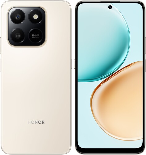 Купить 6.77" Смартфон HONOR X7d 256 ГБ золотистый  5636940. Характеристики, отзывы и цены в Донецке