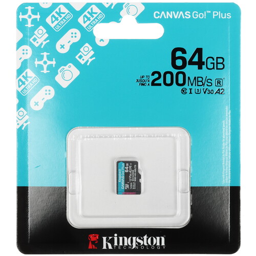 Купить Карта памяти Kingston Canvas Go! Plus microSDXC 64 ГБ  5632483. Характеристики, отзывы и цены в Донецке
