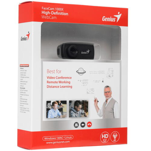 Купить Веб-камера Genius Facecam 1000X  1002018. Характеристики, отзывы и цены в Донецке
