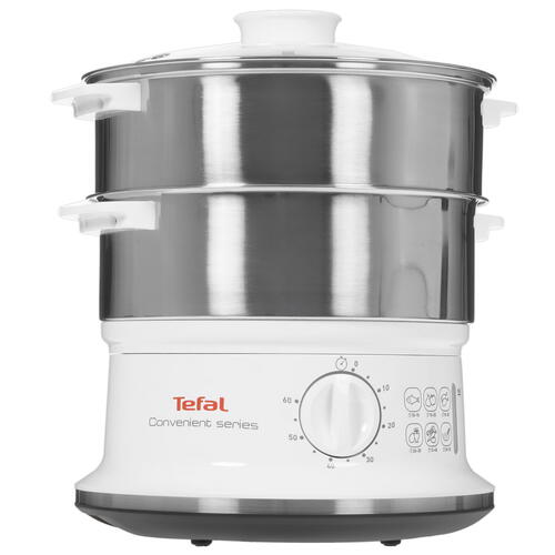 Купить Пароварка Tefal VC145130 белый  9071070. Характеристики, отзывы и цены в Донецке