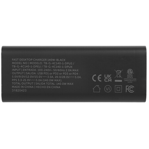Купить Сетевое зарядное устройство Native Union Fast Desktop Charger PD 140W черный  5466021. Характеристики, отзывы и цены в Донецке