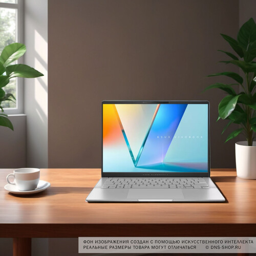 Купить 14" Ноутбук ASUS Vivobook S M5406WA-QD139 серебристый  5466586. Характеристики, отзывы и цены в Донецке