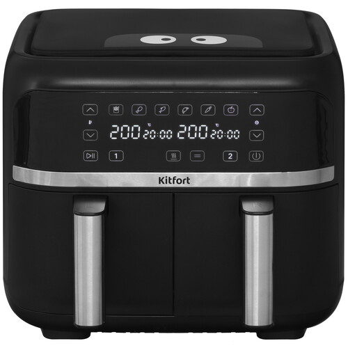 Купить Аэрогриль Kitfort КТ-2248 черный  9933249. Характеристики, отзывы и цены в Донецке