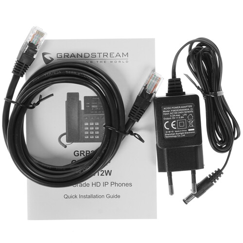 Купить Телефон VoIP Grandstream GRP2612W черный  1642087. Характеристики, отзывы и цены в Донецке
