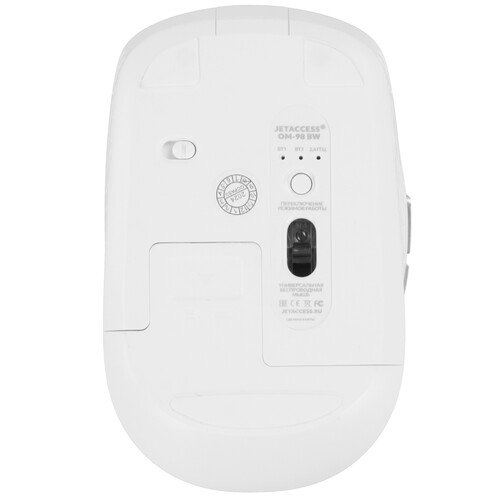 Купить Мышь беспроводная JETACCESS OM-98 BW  белый  9314157. Характеристики, отзывы и цены в Донецке