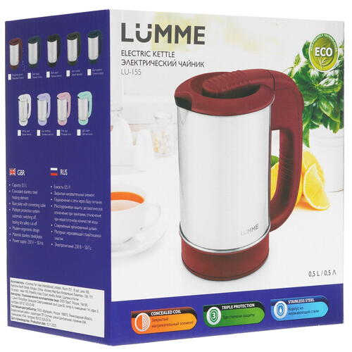 Купить Электрочайник LUMME LU-155 серый  8191527. Характеристики, отзывы и цены в Донецке