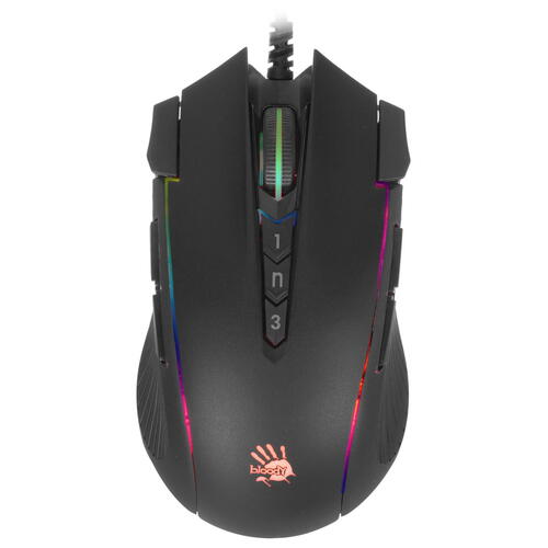 Купить Мышь проводная A4Tech Bloody J90s  черный  1698487. Характеристики, отзывы и цены в Донецке