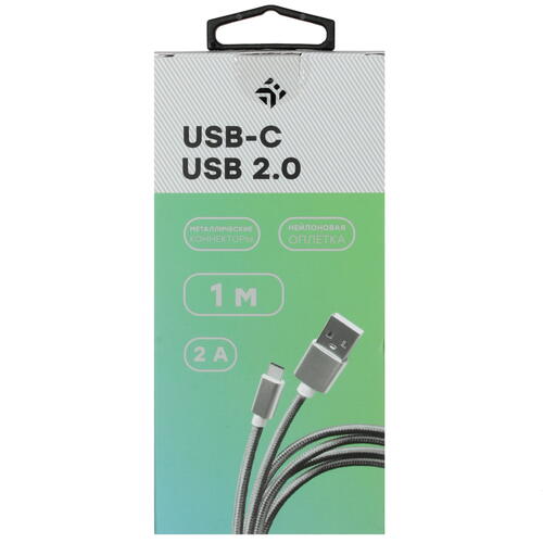 Купить Кабель круглый DEXP USB Type-C - USB 2.0 Type-A серый 1 м  4834164. Характеристики, отзывы и цены в Донецке
