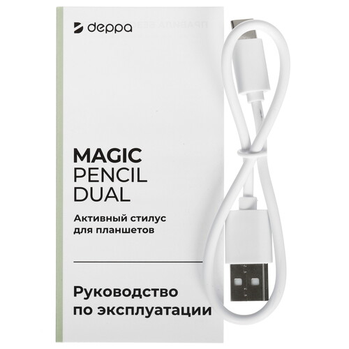 Купить Стилус Deppa Magic Pencil Dual универсальный белый  9266899. Характеристики, отзывы и цены в Донецке
