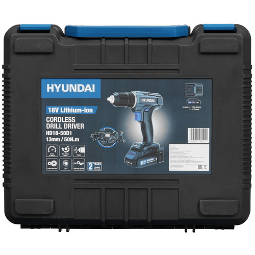 Купить Дрель-шуруповерт Hyundai HD18-50D1 18V One for All  5466873. Характеристики, отзывы и цены в Донецке