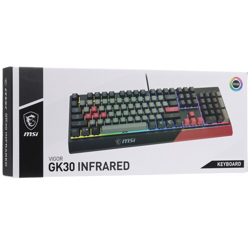 Купить Клавиатура  проводная MSI Vigor GK30 INFRARED  5458433. Характеристики, отзывы и цены в Донецке