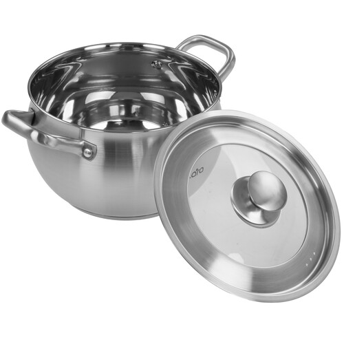 Купить Кастрюля Lara Токио LR02-264 5.4 л 22 см серебристый  9137070. Характеристики, отзывы и цены в Донецке