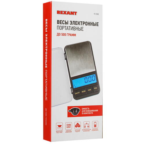 Купить Точные весы REXANT 72-1002 серебристый  4812359. Характеристики, отзывы и цены в Донецке