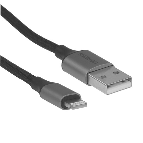 Купить Кабель круглый Ugreen Lightning 8-pin MFI - USB 2.0 Type-A черный 1.5 м  9983440. Характеристики, отзывы и цены в Донецке