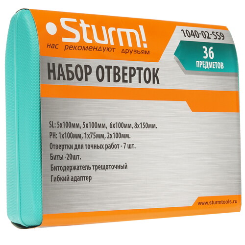 Купить Отвертка с насадками/битами Sturm! 1040-02-SS9  8113858. Характеристики, отзывы и цены в Донецке