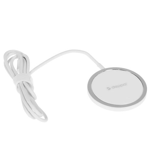 Купить Беспроводное зарядное устройство DEPPA Qi MagSafe Charger белый  4768468. Характеристики, отзывы и цены в Донецке