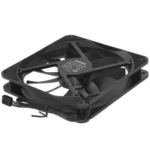 Купить Вентилятор Digma DFAN140PWM-1BK  черный  5615512. Характеристики, отзывы и цены в Донецке