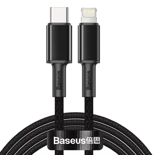 Купить Кабель круглый Baseus Lightning 8-pin - USB Type-C черный 2 м  9907392. Характеристики, отзывы и цены в Донецке