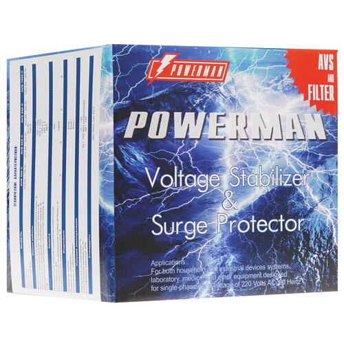 Купить Стабилизатор напряжения PowerMan AVS 500 C  7968100. Характеристики, отзывы и цены в Донецке