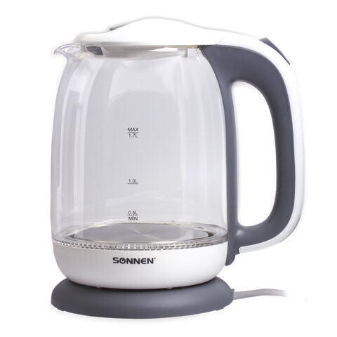 Купить Электрочайник SONNEN KT-1792 серый  8167989. Характеристики, отзывы и цены в Донецке