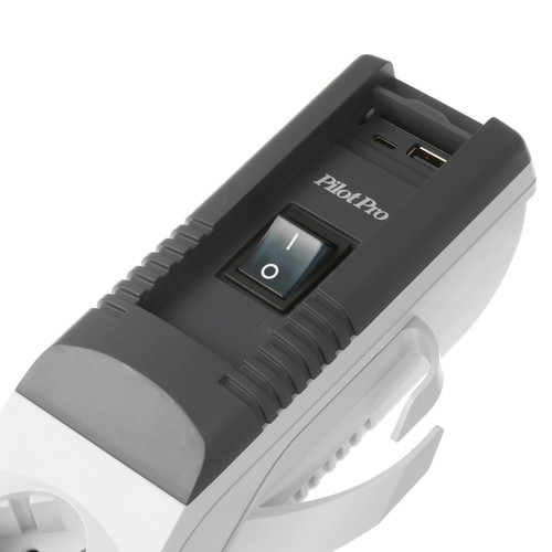 Купить Сетевой фильтр Pilot PRO USB белый  9056391. Характеристики, отзывы и цены в Донецке