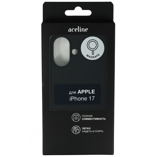 Купить Накладка  Aceline Liquid Silicone Magnet для Apple iPhone 17 черный  9277704. Характеристики, отзывы и цены в Донецке