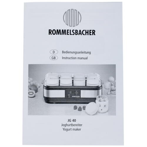 Купить Йогуртница Rommelsbacher JG 40 серебристый  7907536. Характеристики, отзывы и цены в Донецке