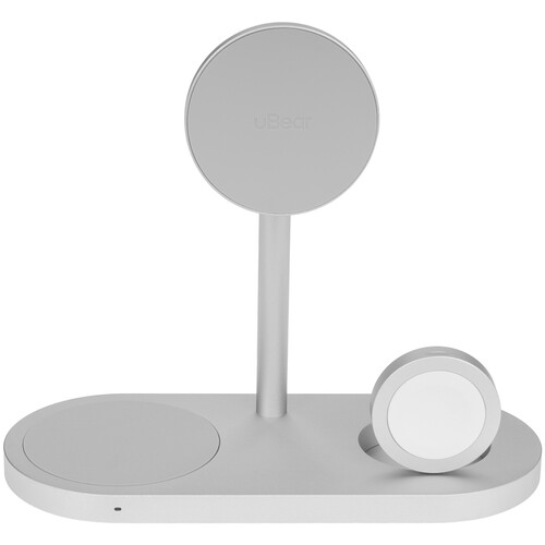 Купить Беспроводное зарядное устройство uBear Stage Ultra серебристый  9268177. Характеристики, отзывы и цены в Донецке